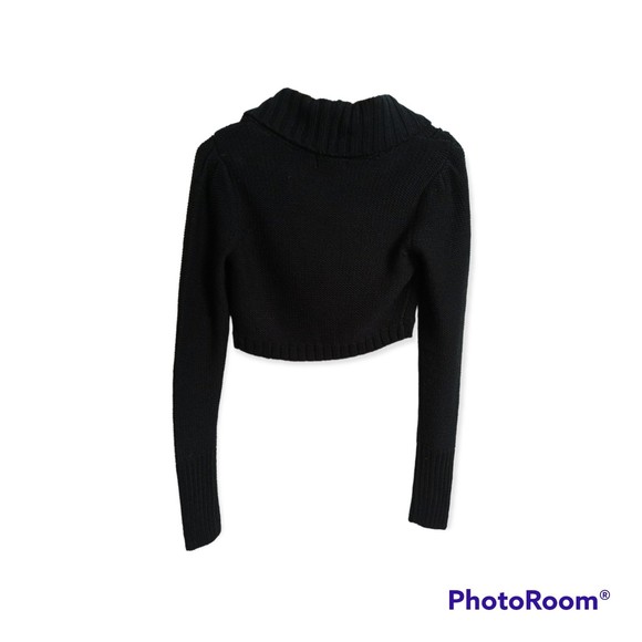 Cropped Knitted Cardigan Sweater - Picture 2 of 3